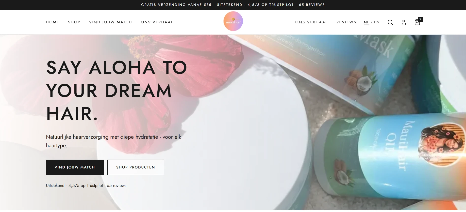 Screenshot of mauihair.com